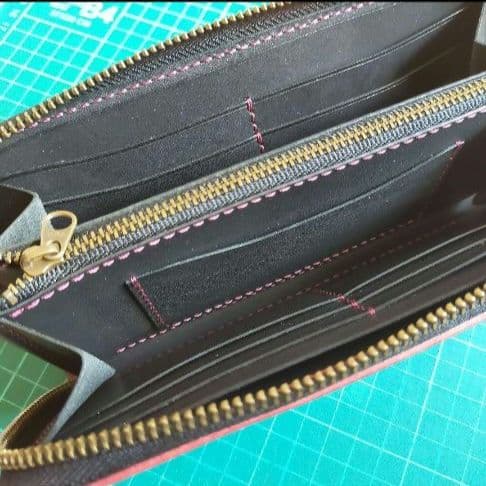 ルガトショルダー長財布　ハンドメイド