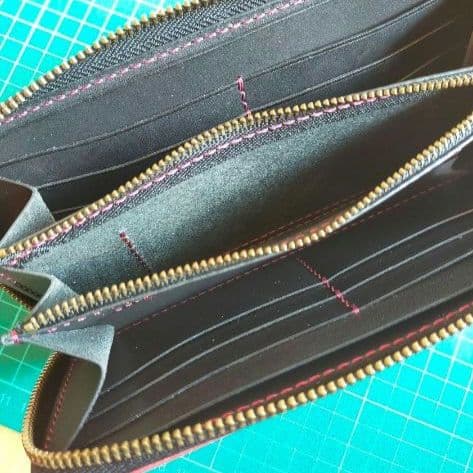 ルガトショルダー長財布　ハンドメイド