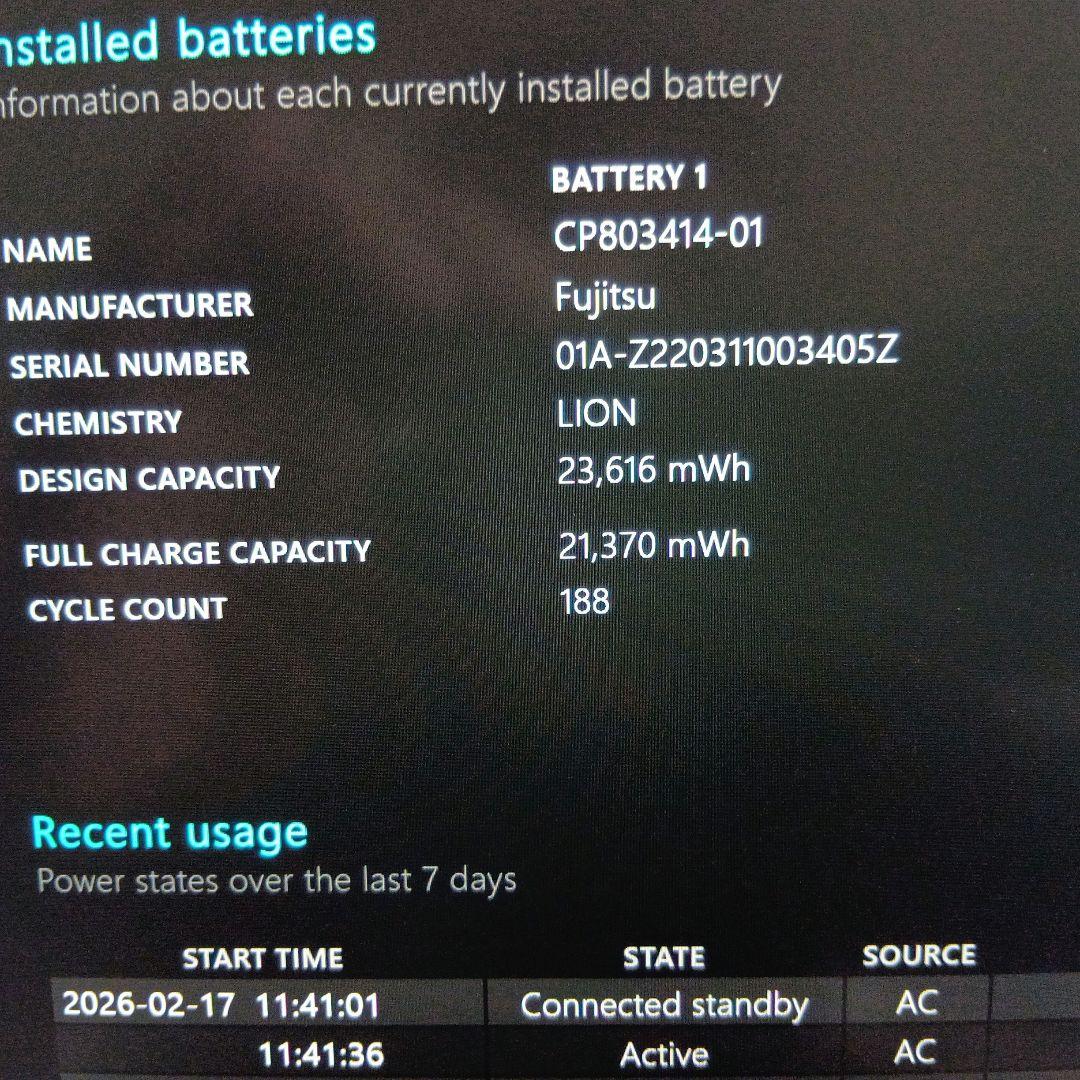 C① 富士通　ＦＭＶＵ39021　U9311/H