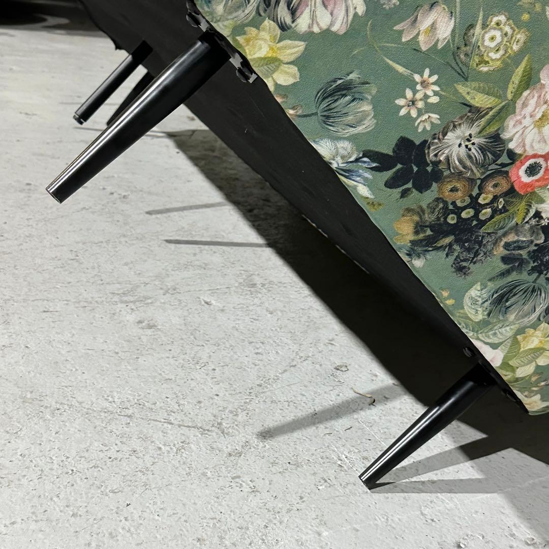 ★東馬★ 3人掛け 花柄ソファ クッション付 ボタニカル 高級ファブリック