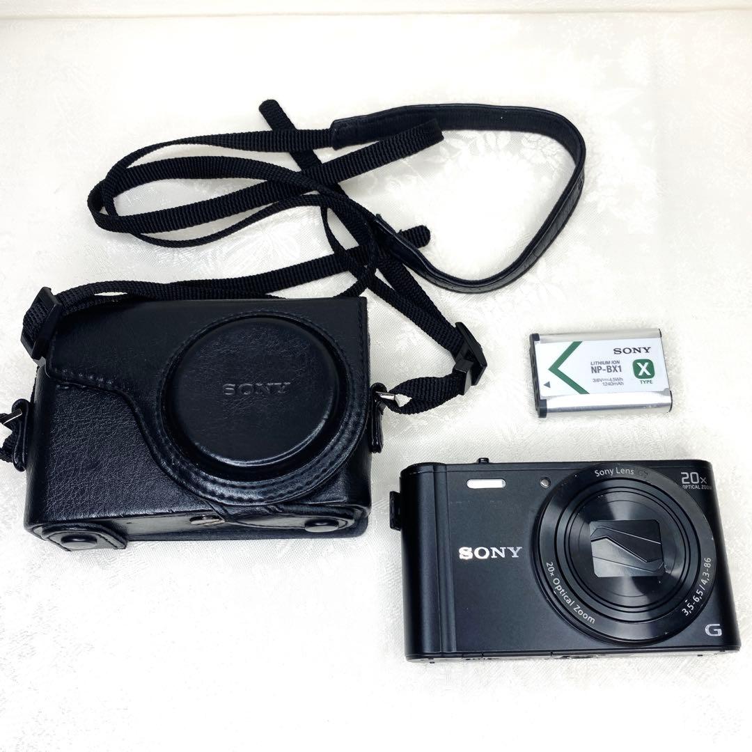 SONY DSC-WX300 Cyber shot BLACK デジカメ 黒