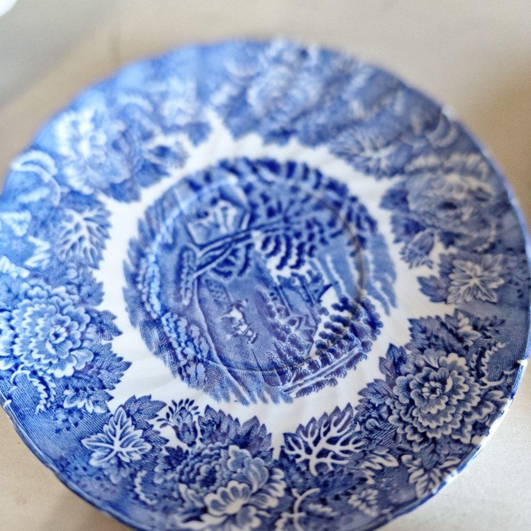 Woods Ware Soup Bowl & Plate　イギリス製　2客　ペア