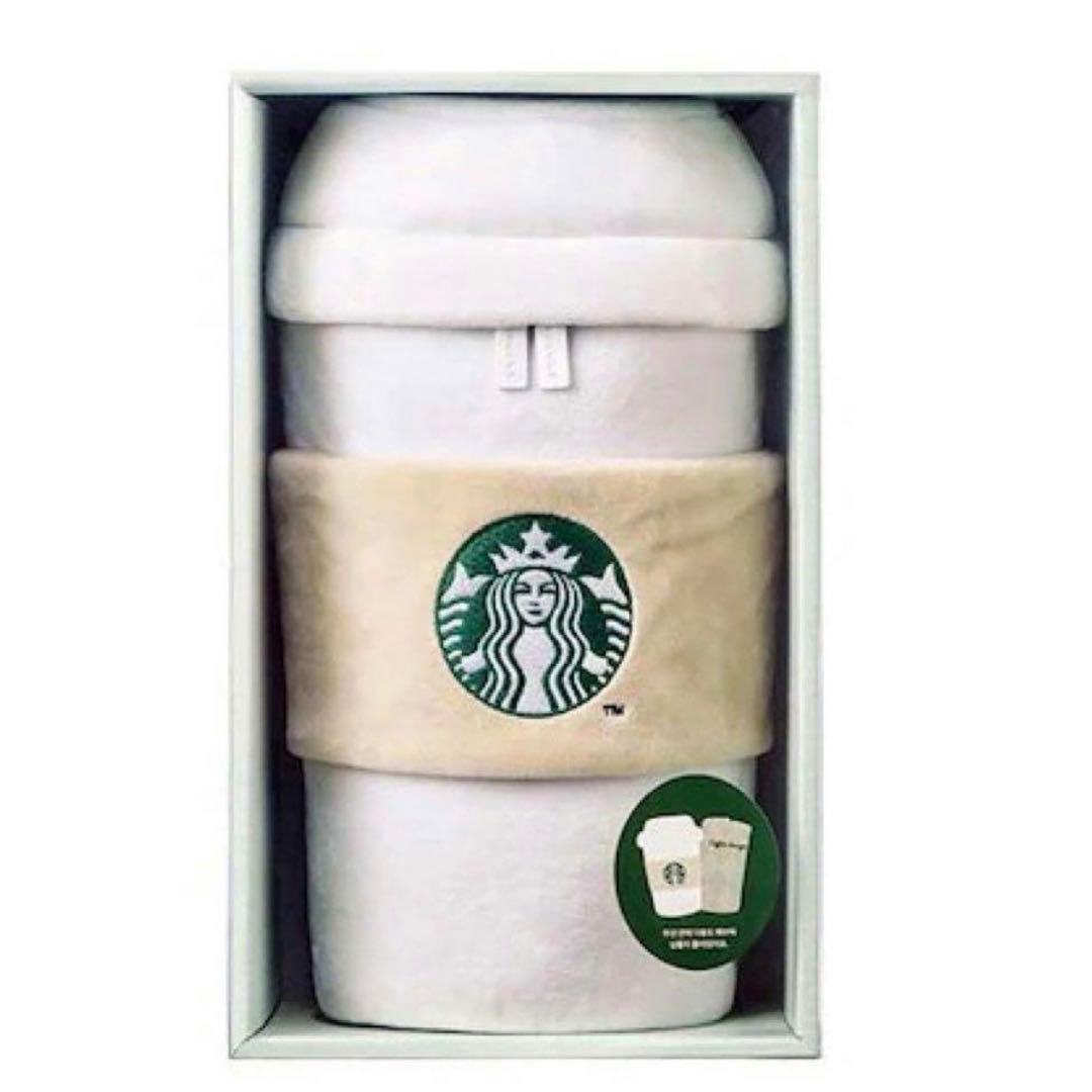 スターバックス　海外　韓国 Mat & Cup Cushion クッション　毛布