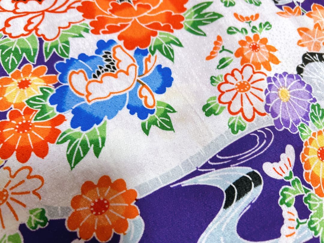 華やかな紫系♡七五三　7歳　女の子　フルセット　一式　赤