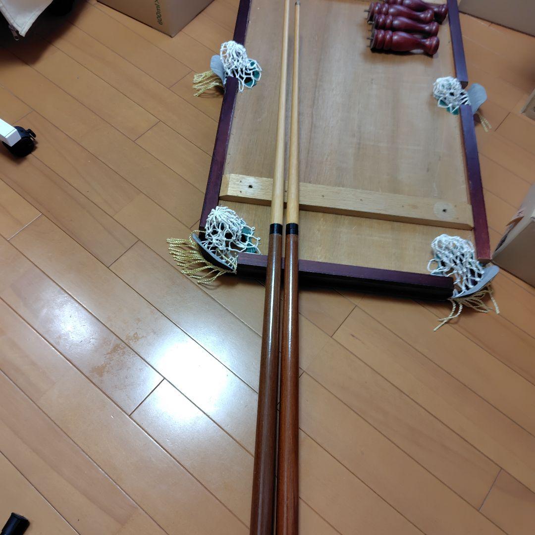 ビリヤードセット 2本のキューとボール15個