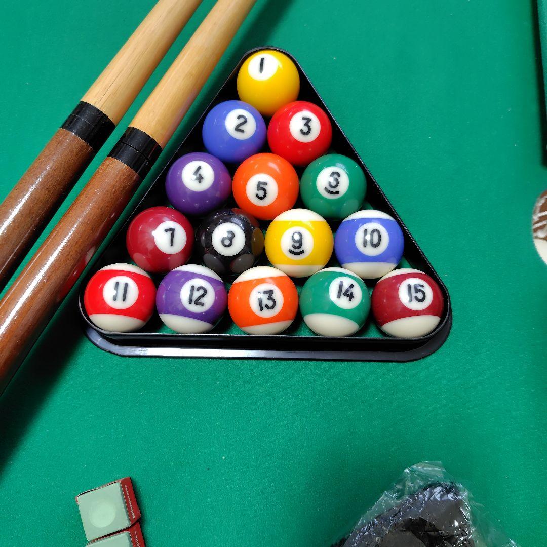 ビリヤードセット 2本のキューとボール15個