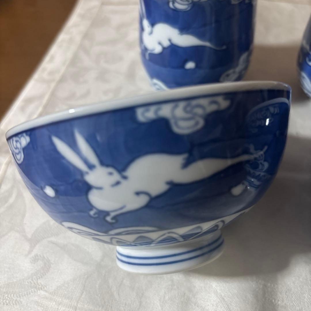 未使用品　其泉 夫婦茶碗　湯呑み　セット