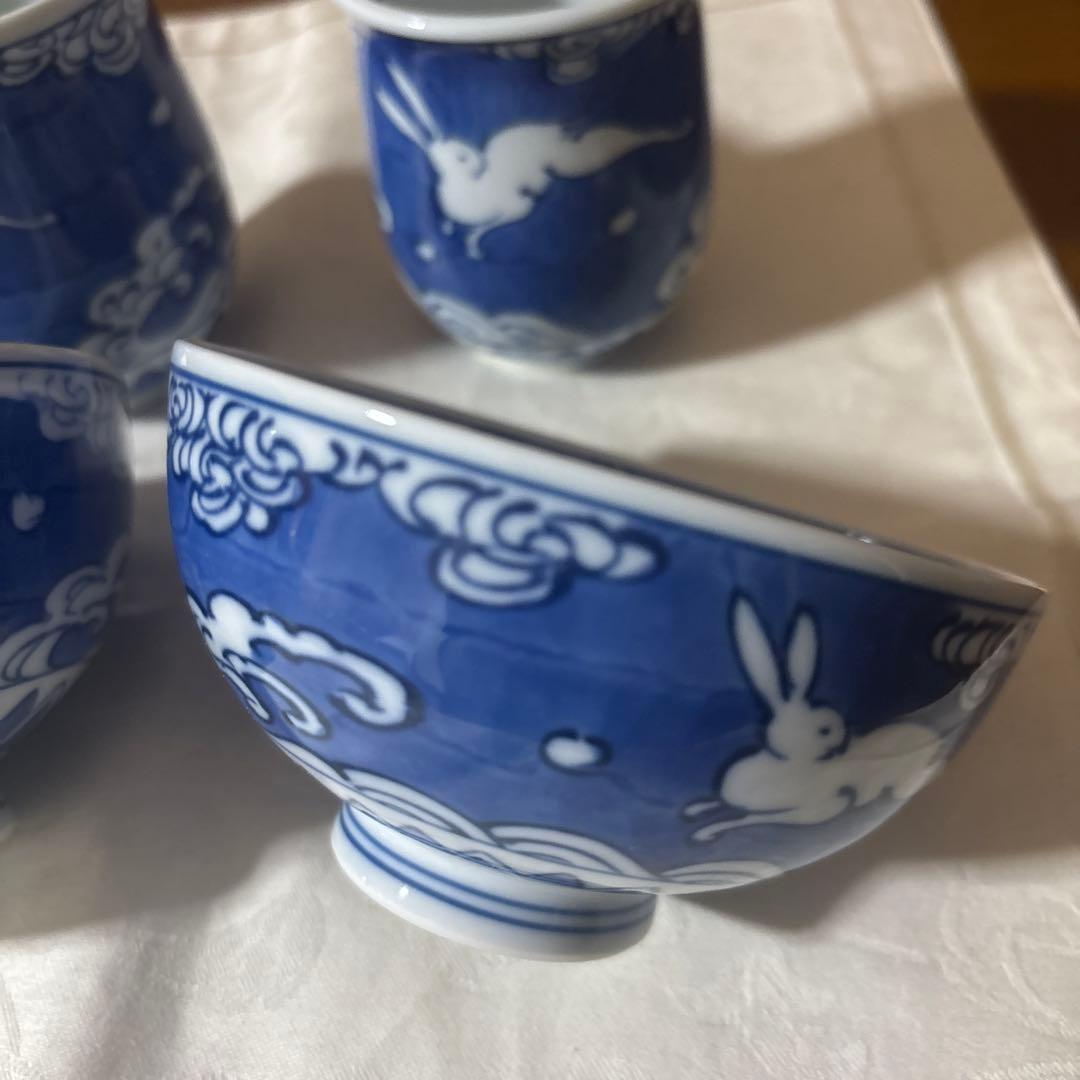 未使用品　其泉 夫婦茶碗　湯呑み　セット