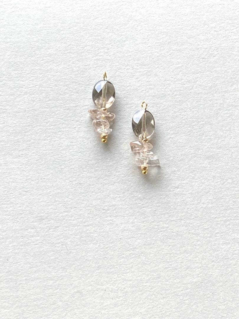 no.0273 2色のトパーズと優しいスモーキー