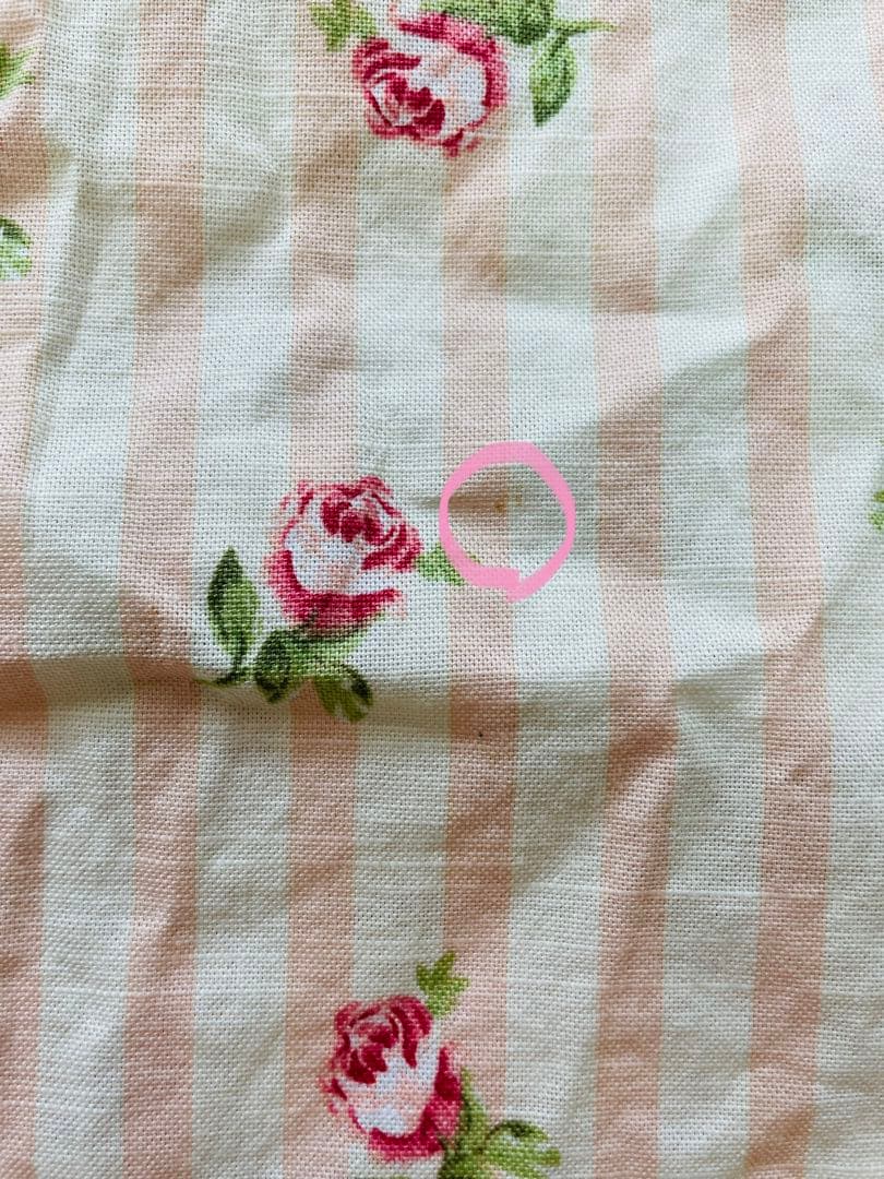 【ローラアシュレイ】花柄ストライプ ベッドカバー