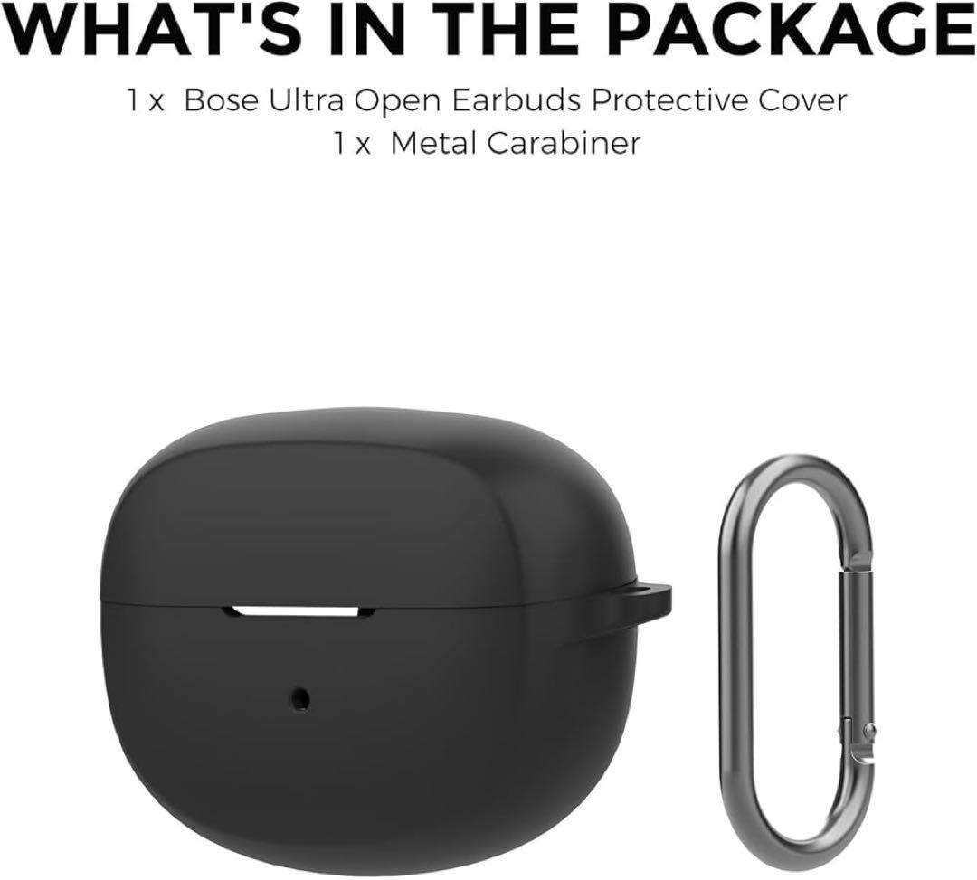 Bose Ultra Open Earbuds 用シリコンケース ブラック