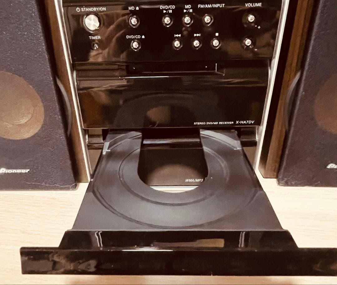 Pioneer X-HA7DV CD/MD/DVD 再生確認済 電源コード付