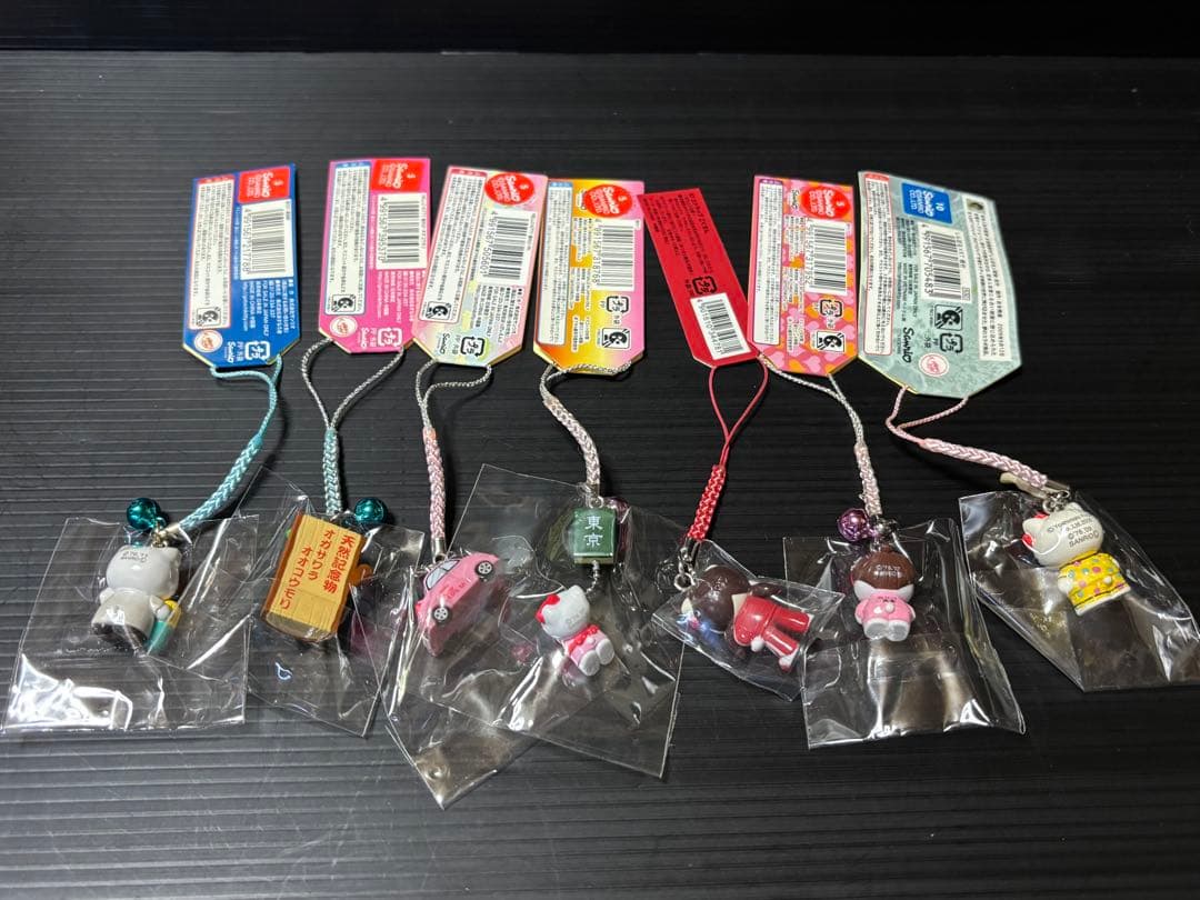 ご当地キティ　根付け　7点セット