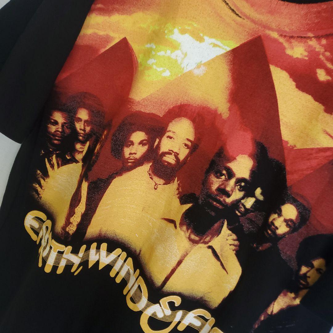 アース・ウィンド・アンド・ファイアー バンド Tシャツ 黒