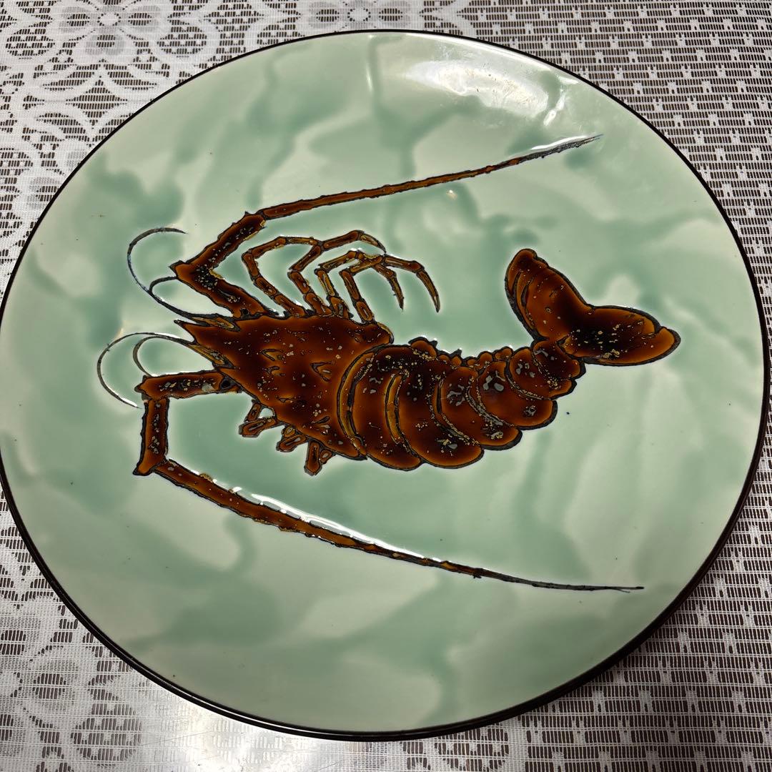 稀少 有田焼　秀峰　海老 大皿　特大