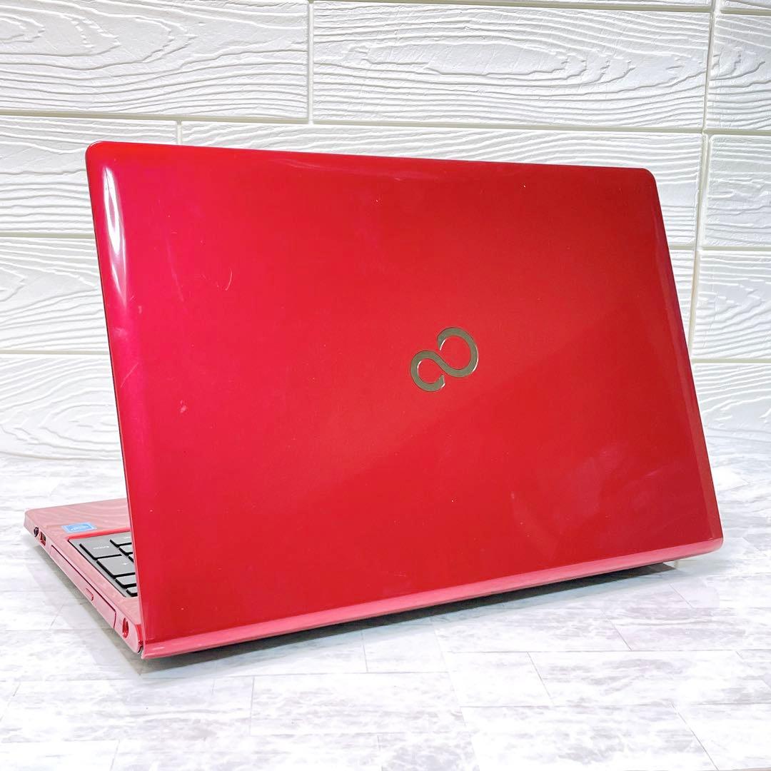 人気レッド✨大容量1TB✨DVD✨カメラ テンキー ノートパソコン Win11