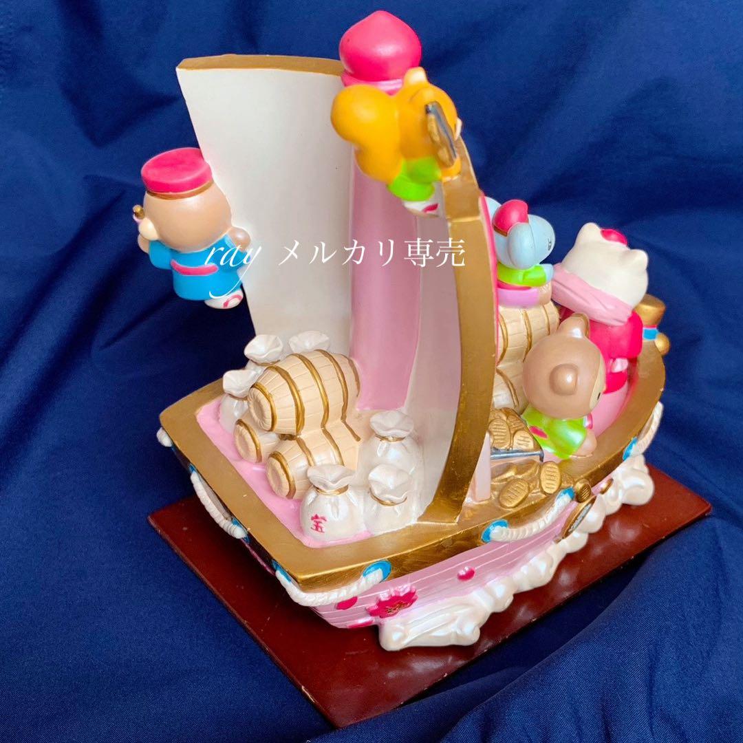 サンリオ キティ 宝船 七福神 レトロ 縁起物 開運 和風 着物 インテリア