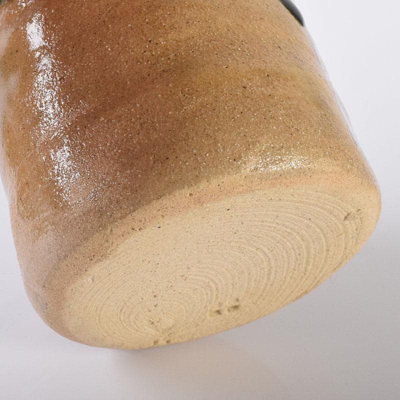 茶道具　瑞光窯　佐々木八十二作　織部茶器　共箱　V　7298