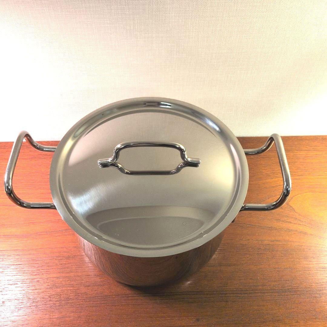 美品　新潟県燕市老舗　宮﨑製作所 ジオプロダクト 高品質両手鍋 20cm 4L