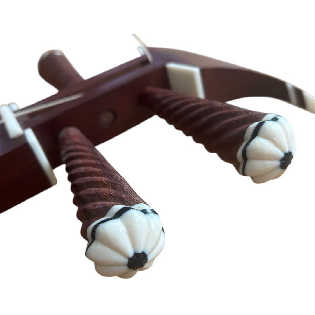 Sanxianマホガニー楽器　中国の弦楽器 ヘビ皮 三線 本体