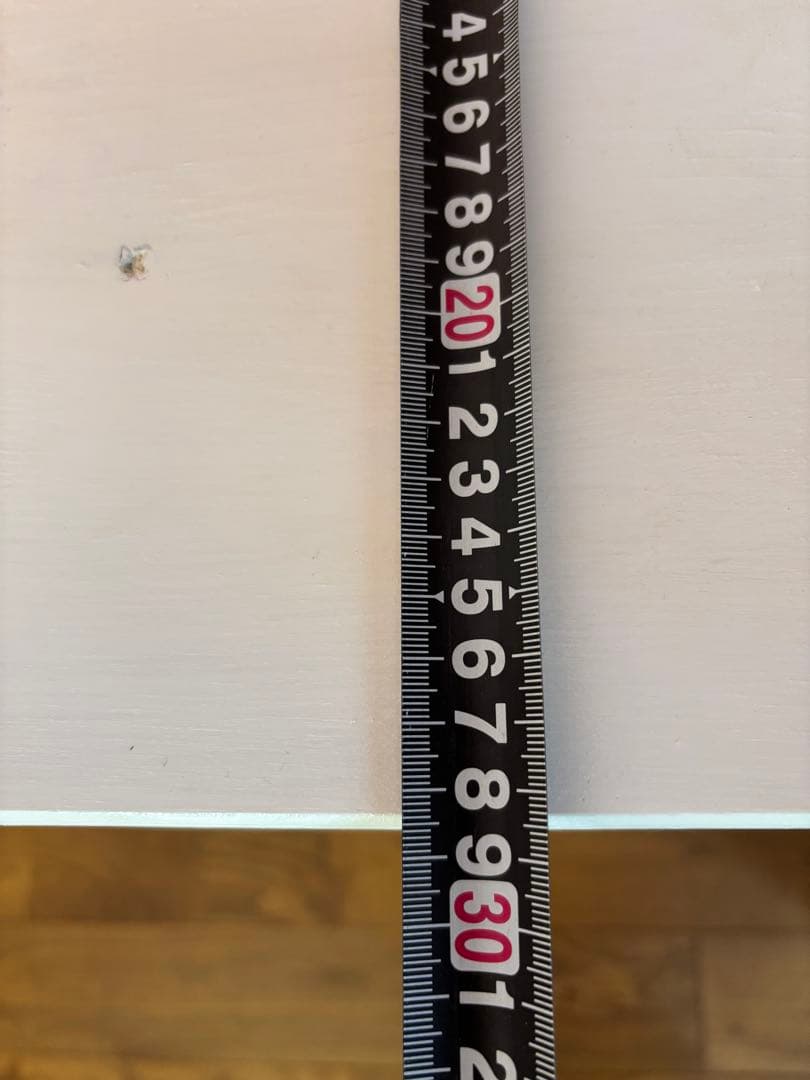カントリー家具ハンドメイドシャビーホワイトアンテーク仕上げ ハートくり抜き2段棚