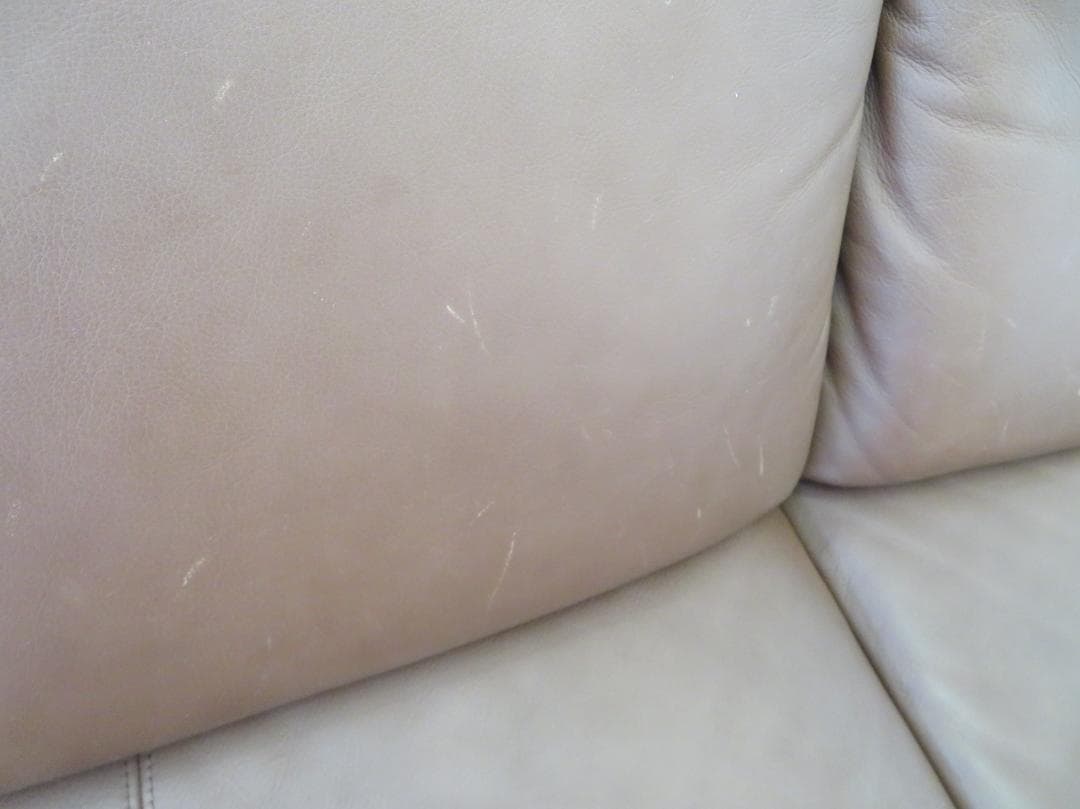 美品■カリモク■32.6万■ZT83■本革■2人掛けソファ■ブラウン■ハイバック