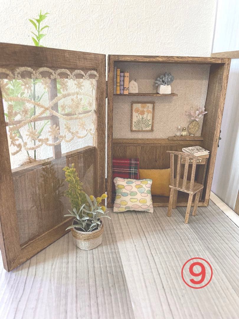 ドールハウスBOX【オーダー専用】背景ボード　ミニチュア