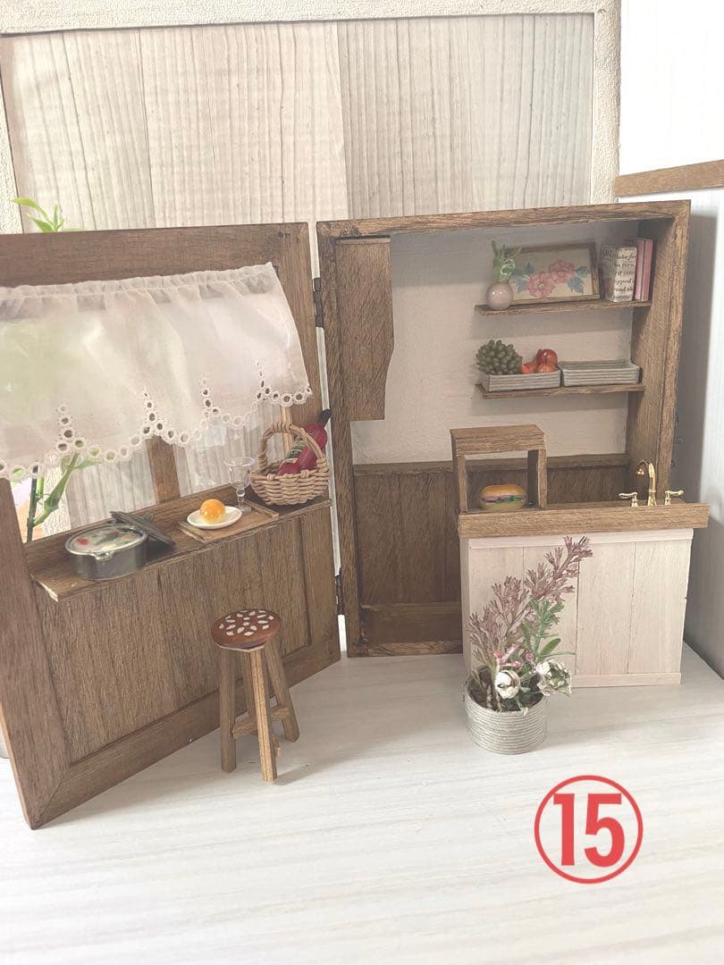 ドールハウスBOX【オーダー専用】背景ボード　ミニチュア