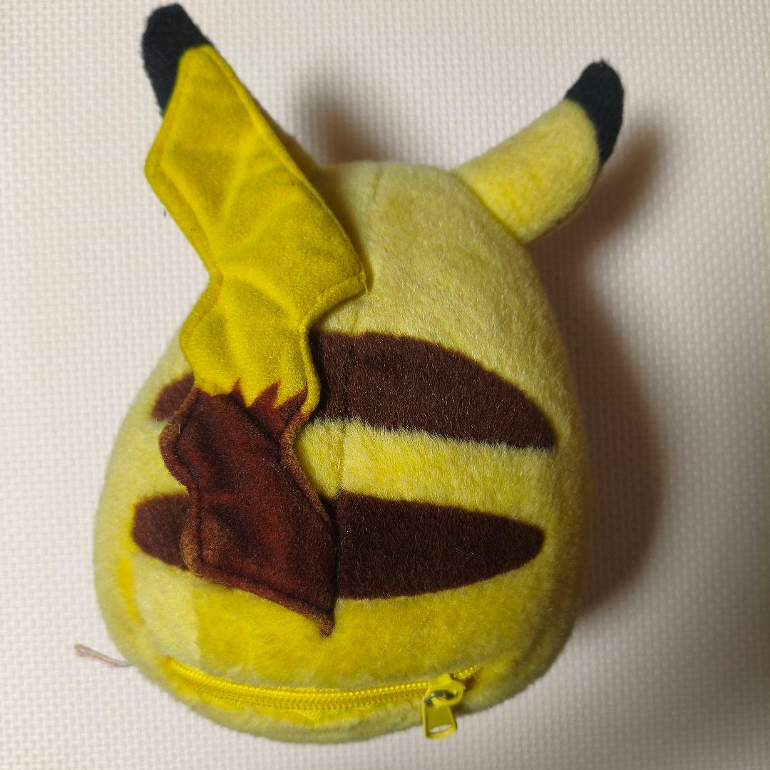 【出品歴なし右上】ピカチュウ　ぬいぐるみ　ポーチ バッグ 初期 レトロ