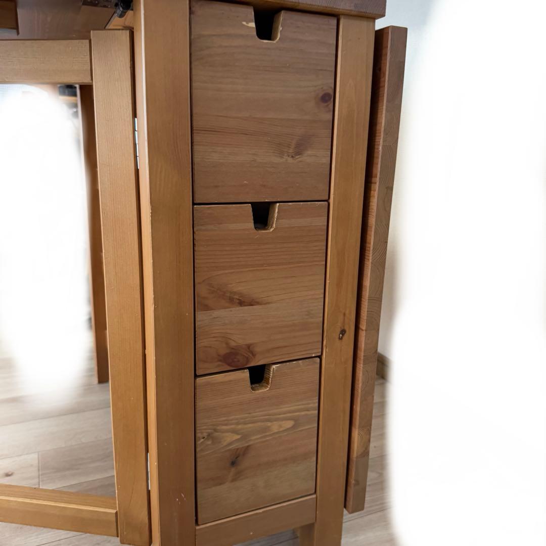 週末値下げIKEA NORDEN バタフライテーブル 折りたたみ　ダイニング