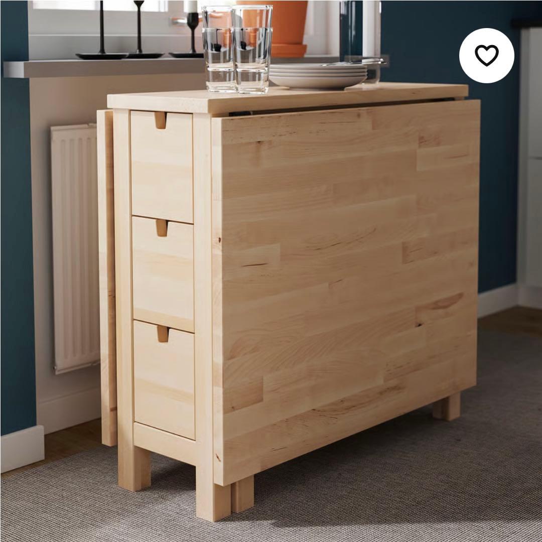 週末値下げIKEA NORDEN バタフライテーブル 折りたたみ　ダイニング