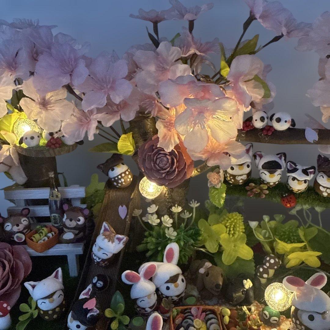 どんぐりアート♡春爛漫　みんな集まれ〜ほんわかお花見BIGオブジェ♡