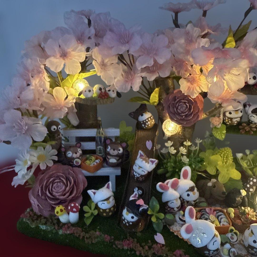 どんぐりアート♡春爛漫　みんな集まれ〜ほんわかお花見BIGオブジェ♡