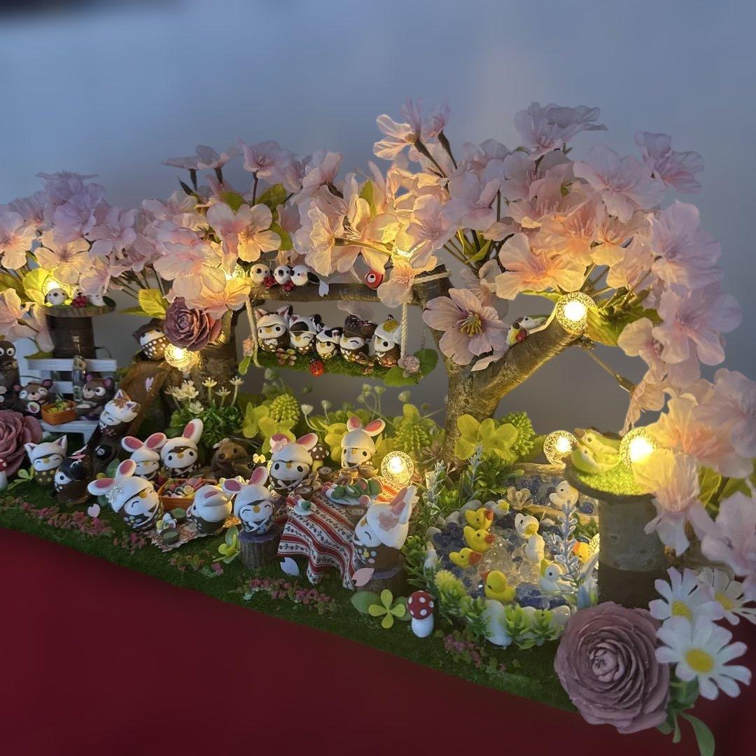 どんぐりアート♡春爛漫　みんな集まれ〜ほんわかお花見BIGオブジェ♡