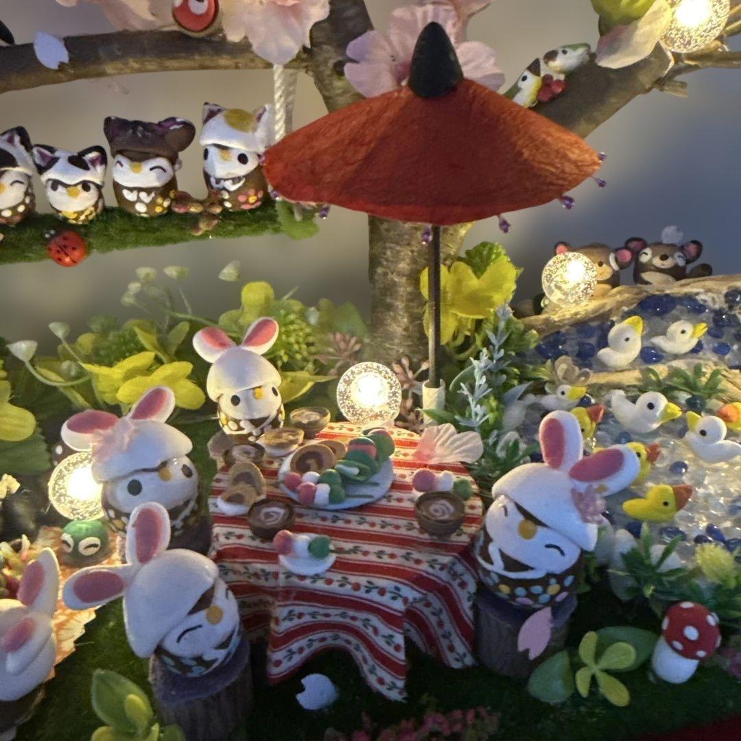 どんぐりアート♡春爛漫　みんな集まれ〜ほんわかお花見BIGオブジェ♡