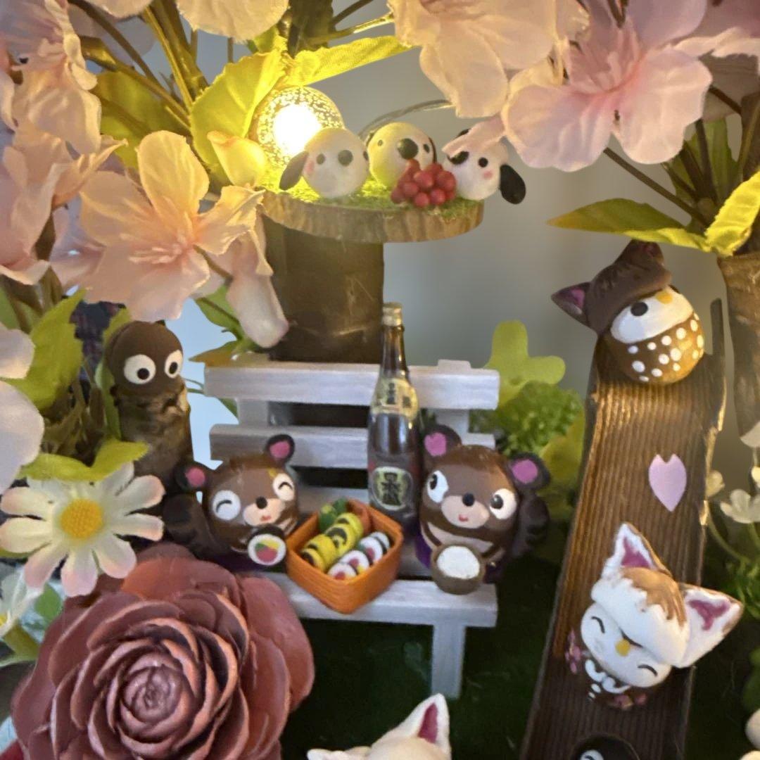 どんぐりアート♡春爛漫　みんな集まれ〜ほんわかお花見BIGオブジェ♡