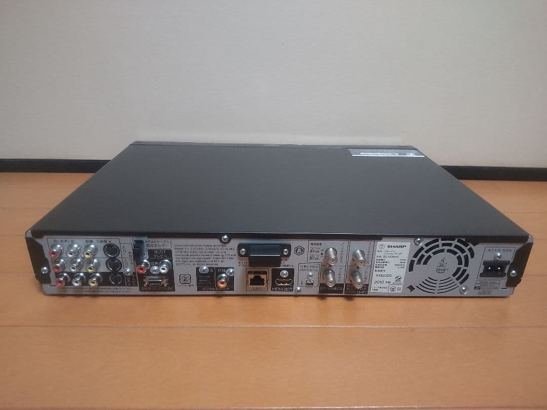 シャープ　AQUOS　BD―HDW63 320GB→500GB プチメンテ済み