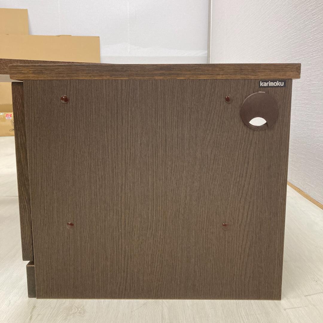 【カリモク】可動式テレビボード　テレビ台　オーク材