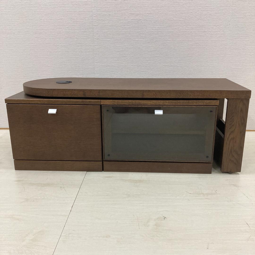 【カリモク】可動式テレビボード　テレビ台　オーク材