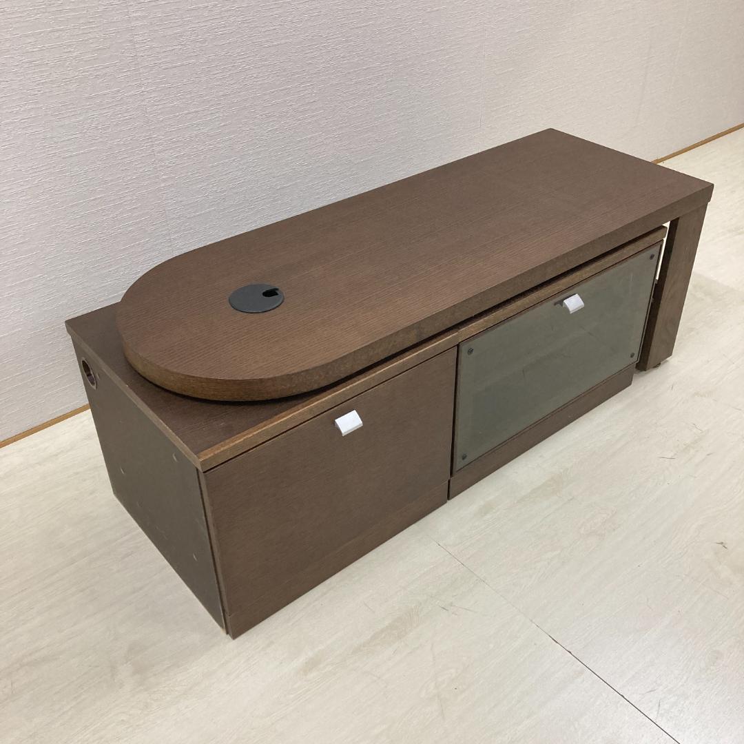 【カリモク】可動式テレビボード　テレビ台　オーク材