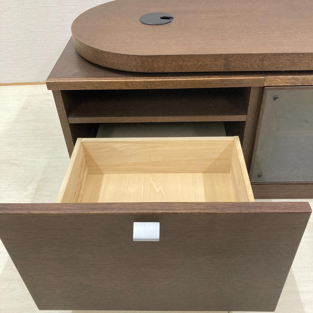 【カリモク】可動式テレビボード　テレビ台　オーク材