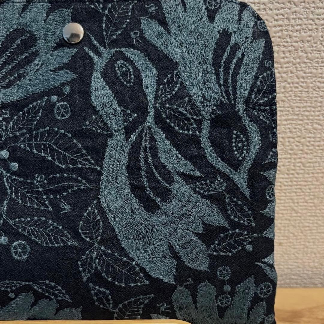 ミナペルホネン carnival ハンドメイド 通帳ケース 長財布 鳥
