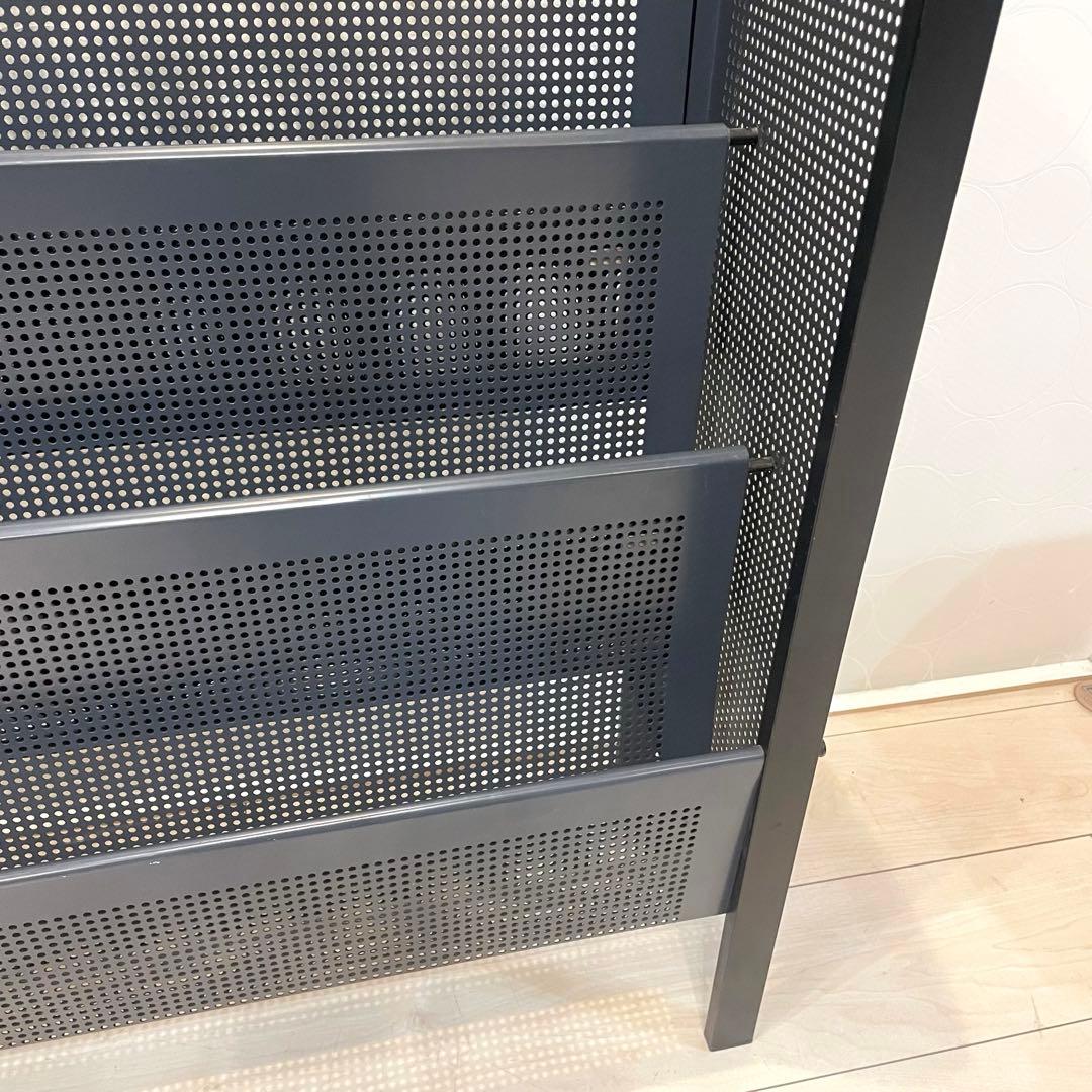 【PLUS】プラス スチール製 マガジンラック 本棚 3段 パンチング 事務用