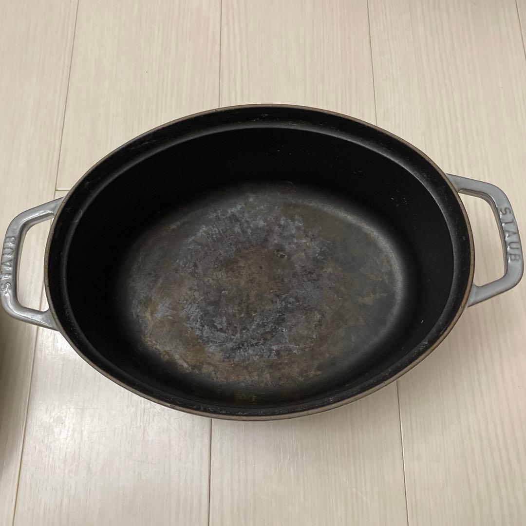 【ストウブ】ピコ ココット オーバル 29cm グレー【STAUB】