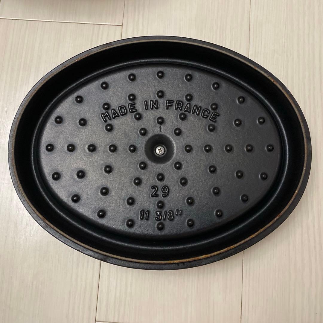 【ストウブ】ピコ ココット オーバル 29cm グレー【STAUB】