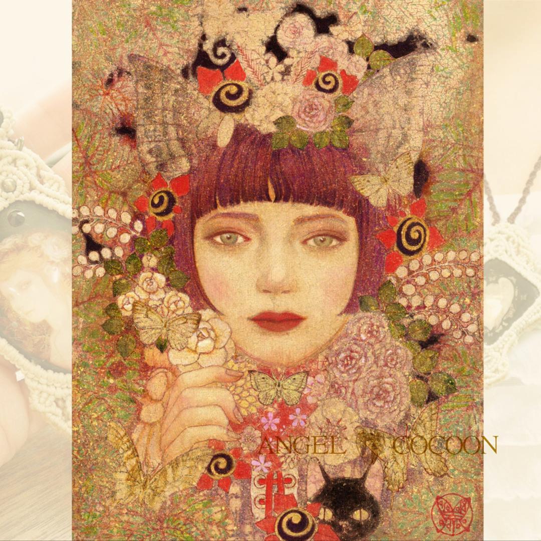 マクラメ編みアート＃013『冬の巣』＆『疫病退散之図』