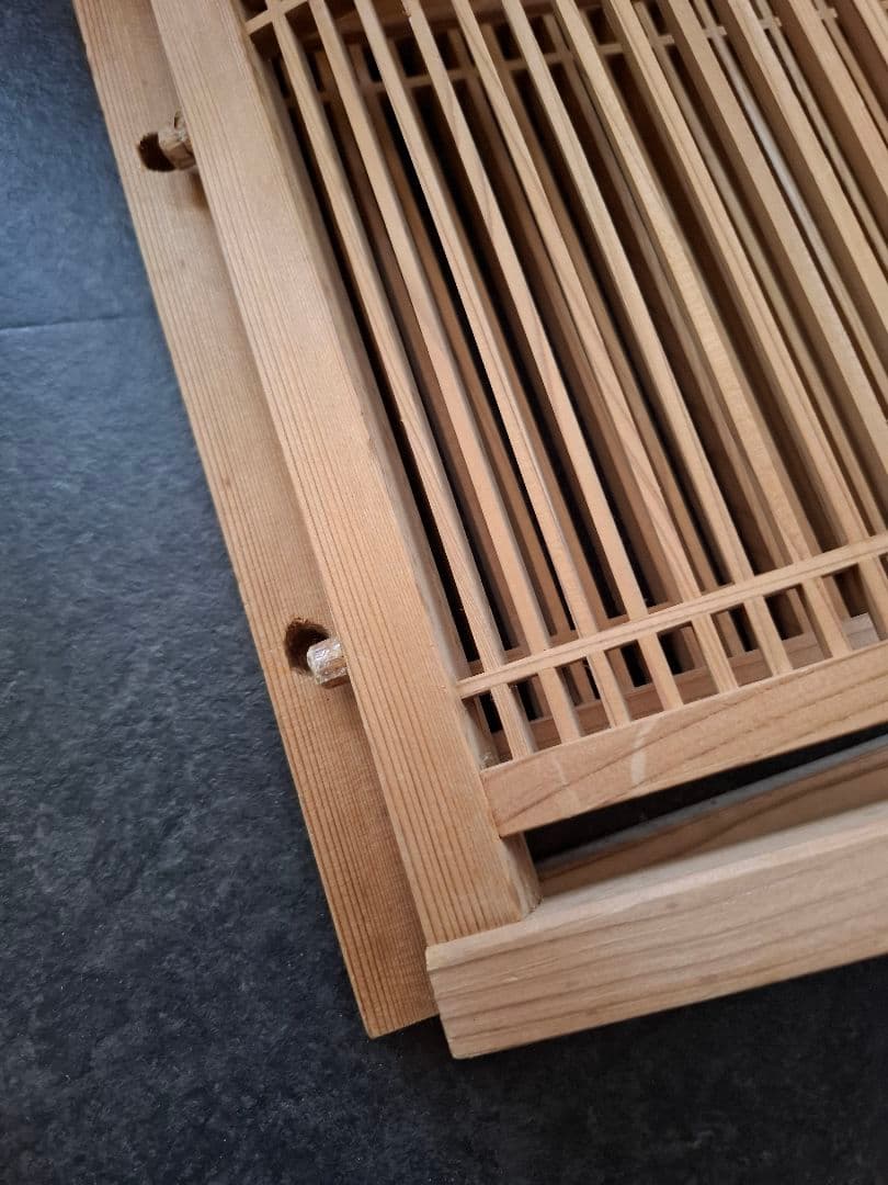 風炉先、茶道具、衝立、 風除け、茶道具仕切り、パーティション　仕切り　木製　細工