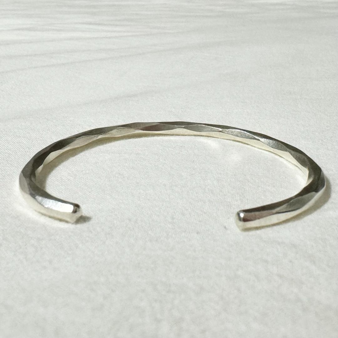 【新品】カレンシルバー バングル タイ北部 カレン族 ハンドメイド2/3