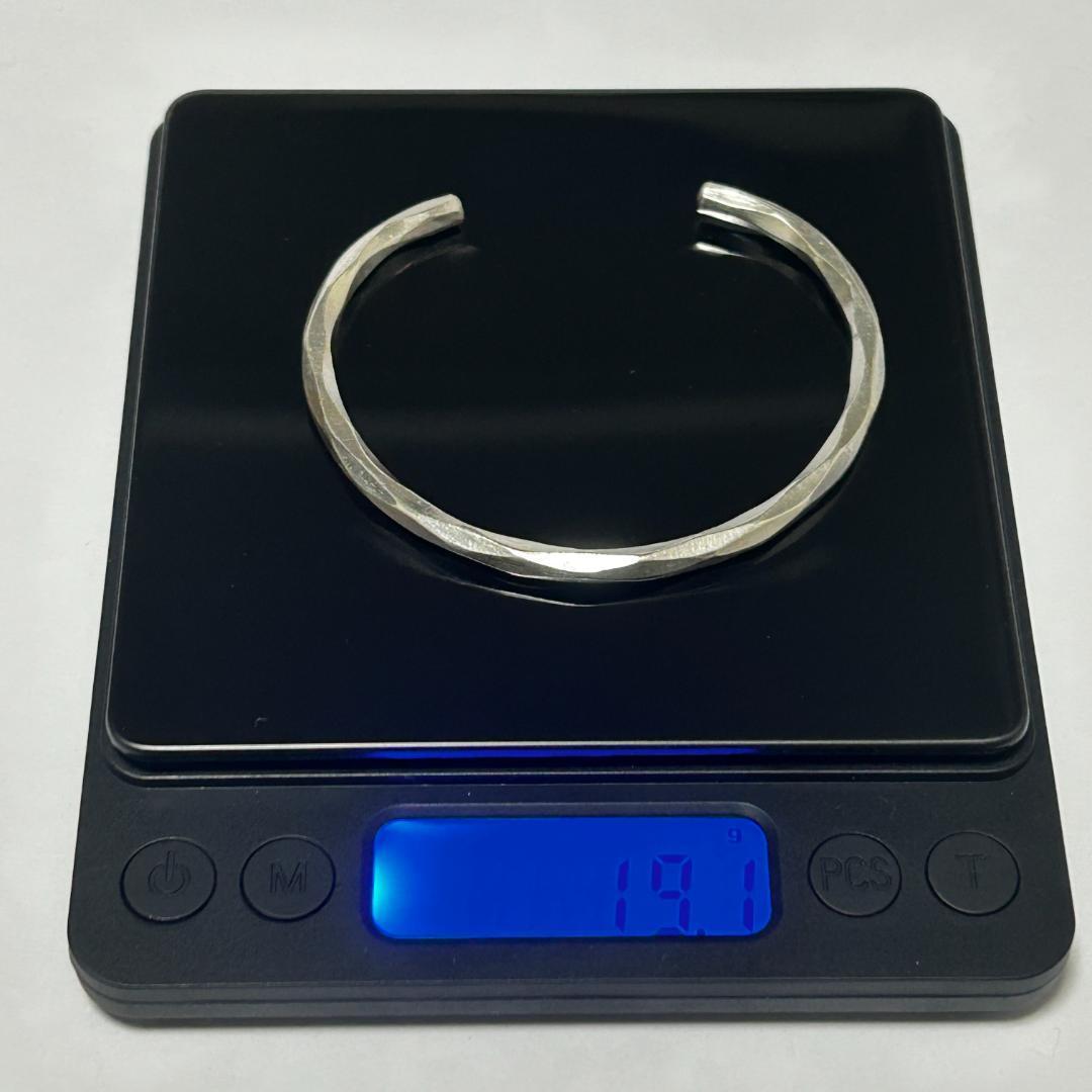 【新品】カレンシルバー バングル タイ北部 カレン族 ハンドメイド2/3