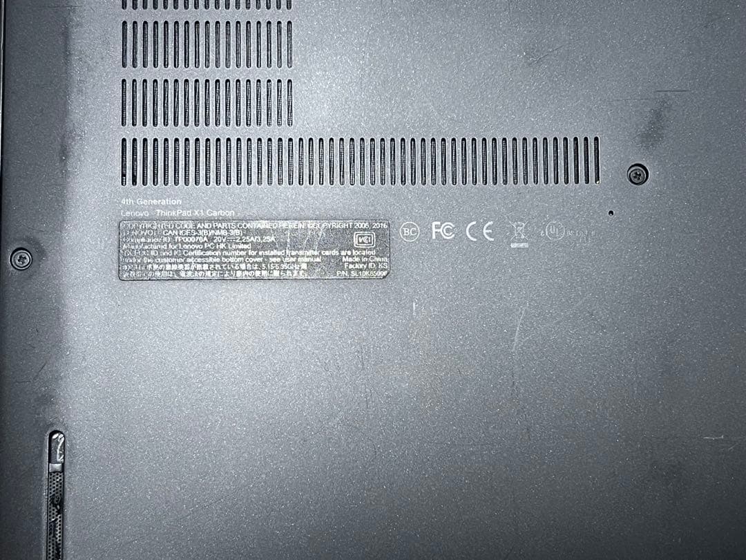 Windowsノート本体 Lenovo ThinkPad X1 Carbon